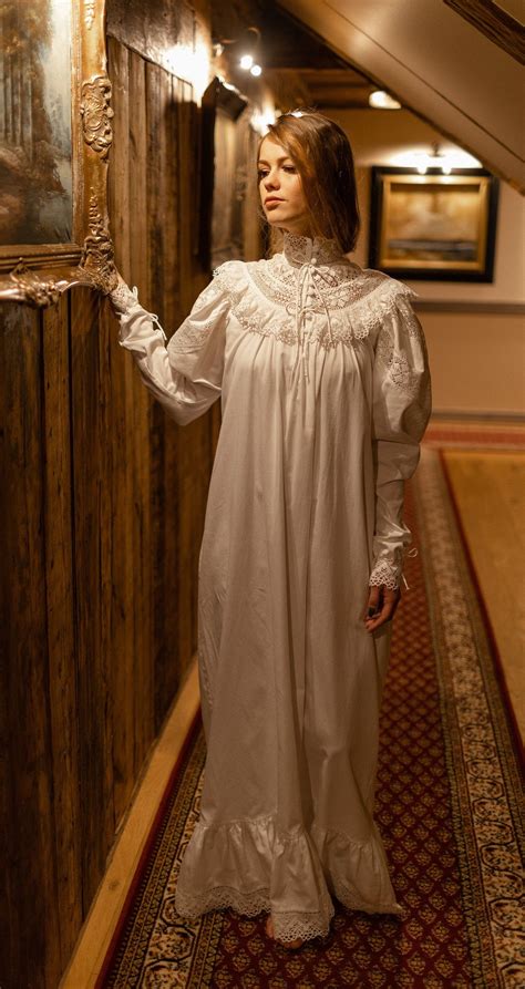 1900 nightgown|19th century nightgown.